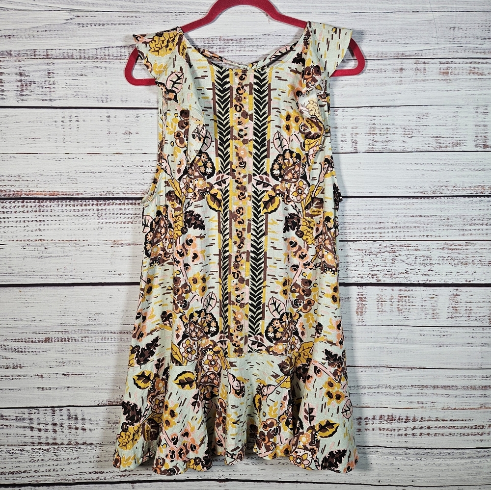Free People floral tunic mini dress - Picture 2 of 12